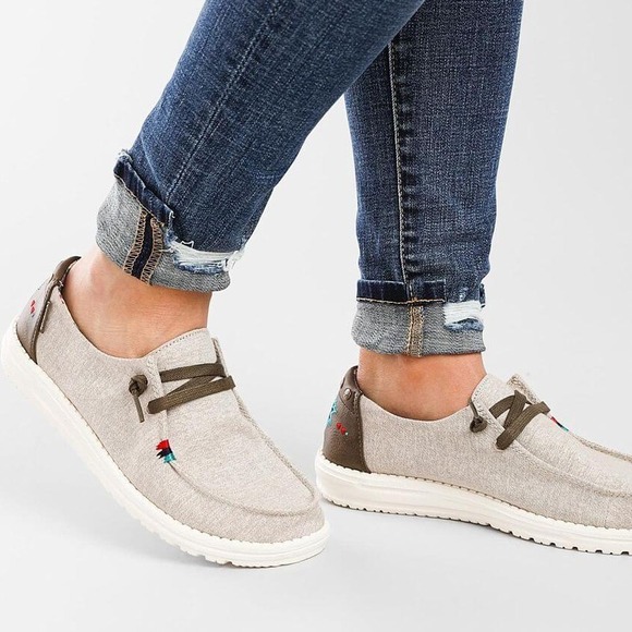 Hey Dude | Shoes | Hey Dude Wendy Rodeo Wheat Aztec Slip On Loafers ...